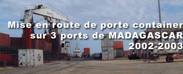 Mise en route de chariot élévateur porte container   MADAGASCAR par MANUPROVENCE